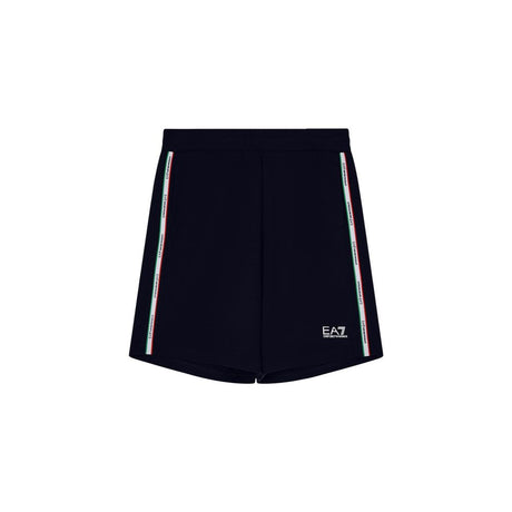 EA7 Emporio Armani Blue Cotton Knee Length