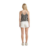 Guess Cream Cotton Short And Mini Shorts