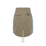 Philipp Plein Blue Cotton Women Skirt