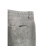 Philipp Plein Grey Fabric Women Jeans