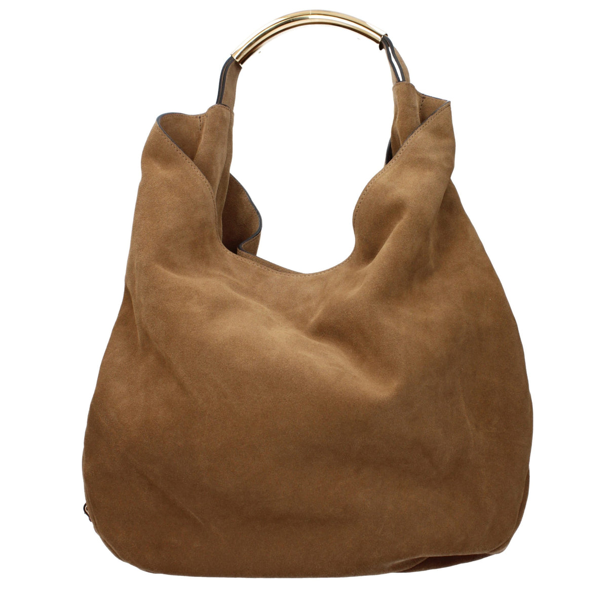 Moschino Brown Leather Shoulder Bag