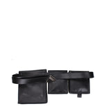 The Attico Black Leather Backpack