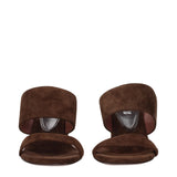 Paris Texas Brown Leather Platform Sandals