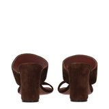 Paris Texas Brown Leather Platform Sandals