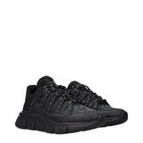 Versace Black Fabric Athletic Sneakers