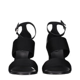 Max Mara Black Fabric Platform Sandals