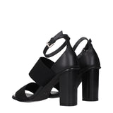 Max Mara Black Fabric Platform Sandals