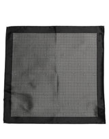 Dolce & Gabbana Black White Patterned Pocket Square Scarf