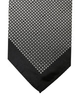 Dolce & Gabbana Black White Patterned Pocket Square Scarf