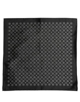 Dolce & Gabbana Black White Patterned Pocket Square Scarf