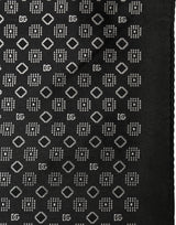 Dolce & Gabbana Black White Patterned Pocket Square Scarf