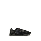 PINKO Black Suede Leather Athletic Sneakers
