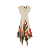 Desigual Beige Polyester Long Dress