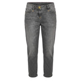 Philipp Plein Grey Cotton Women Jeans