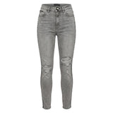 Philipp Plein Grey Cotton Women Pants