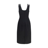 Versace Black Wool Oves Aries Casual Dress