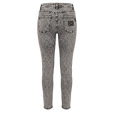 Philipp Plein Grey Cotton Women Jeans