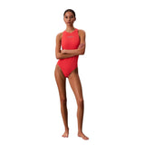 Calvin Klein Jeans Orange Recycled Polyester One-Piece Swimsuit