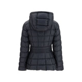 Moncler Black Polyester Full-Length Jacket