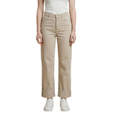 Only Beige Cotton Mom Jeans