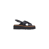 Liu Jo Black Leather Platform Sandals