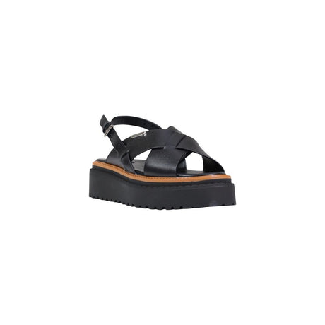 Liu Jo Black Leather Platform Sandals