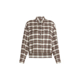 Max Mara Brown Cotton Pattern Shirt