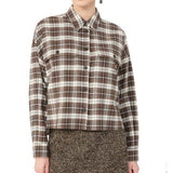 Max Mara Brown Cotton Pattern Shirt