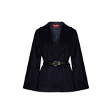 Max Mara Blue Virgin Wool Coat