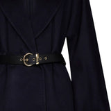 Max Mara Blue Virgin Wool Coat