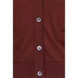 Thom Browne Bordeaux Wool Oves Aries Cardigan