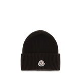 Moncler Brown Wool Oves Aries Beanie