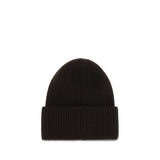 Moncler Brown Wool Oves Aries Beanie