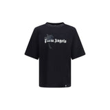 Palm Angels Black Cotton T-Shirt