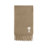 Ami Paris Beige Alpaca Vicugna Pacos Scarf