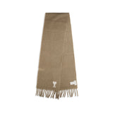 Ami Paris Beige Alpaca Vicugna Pacos Scarf