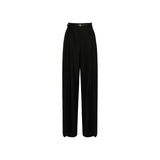 Max Mara Black Elastane Casual Pants