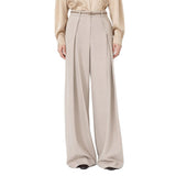 Max Mara Beige Elastane Casual Pants