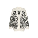Max Mara White Virgin Wool Cardigan