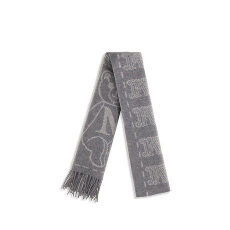 Max Mara Gray Cashmere Scarf