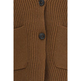 Max Mara Brown Wool Oves Aries Cardigan