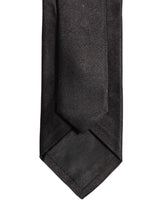 Dolce & Gabbana Black Satin 100% Silk Adjustable Tied Men Necktie Tie