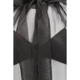 Ermanno Scervino Black Silk Blouse