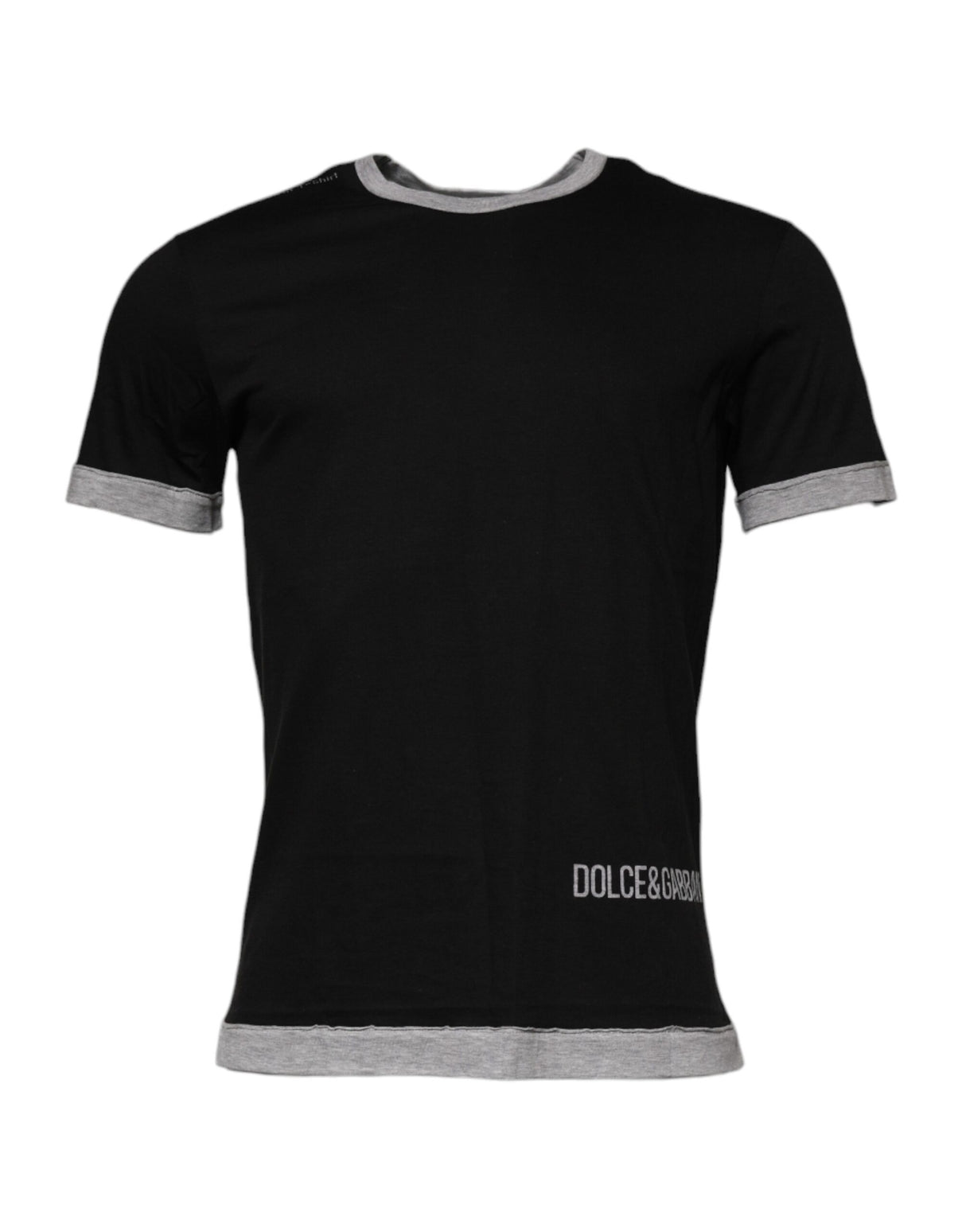 Dolce & Gabbana Black Cotton T-Shirt