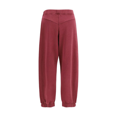 Off-White Purple Cotton Casual Pants