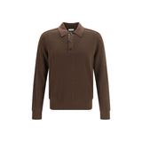 Burberry Brown Wool Oves Aries Dress Shirt
