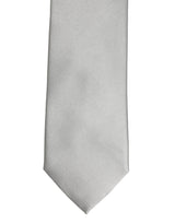 Dolce & Gabbana Gray Satin 100% Silk Adjustable Tied Men Necktie Tie