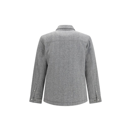 Woolrich Gray Wool Oves Aries Jacket