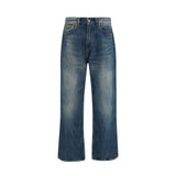 Our Legacy Blue Cotton Relaxed Fit Jeans