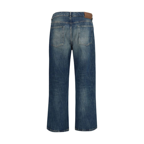 Our Legacy Blue Cotton Straight-Leg Jeans
